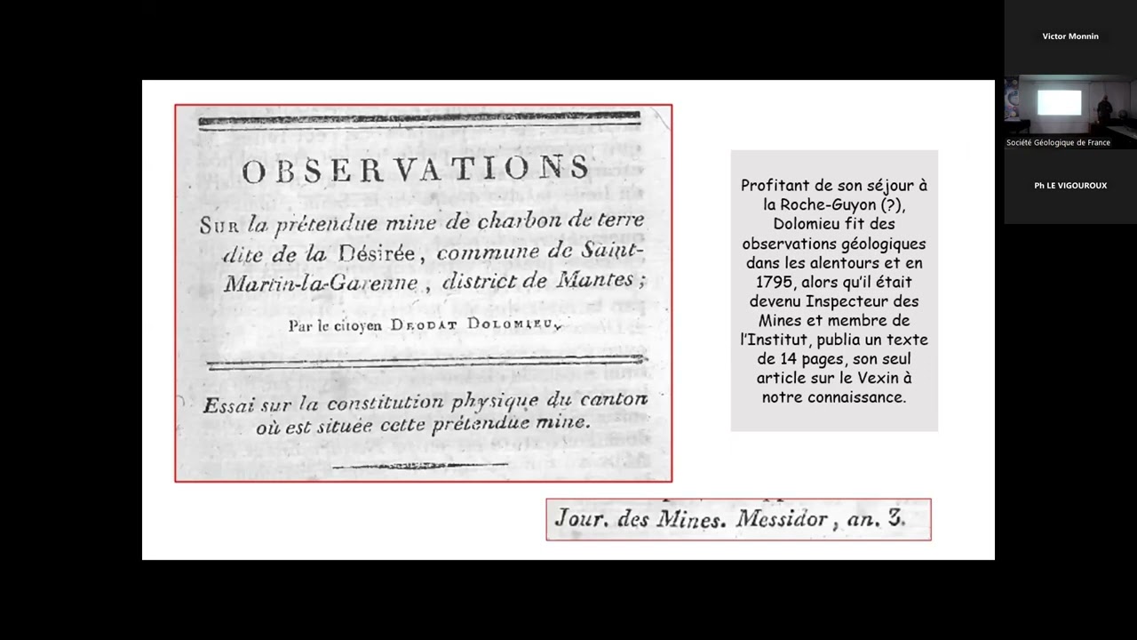 Dominique FRIZON DE LAMOTTE : Dolomieu et le Vexin