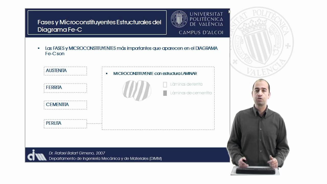 Diagramas de Aleaciones de Ingeniería. Diagrama hierrro-carbono | 22/93 | UPV