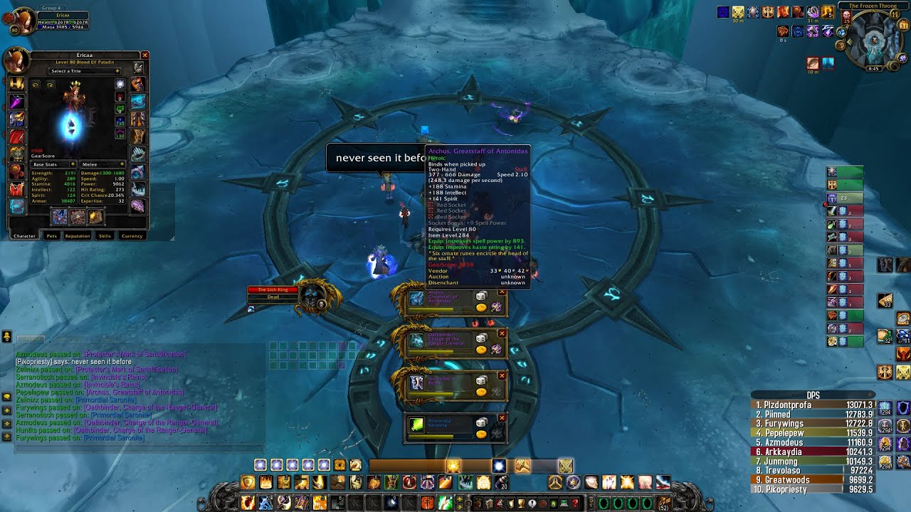 Lich King 25 HC / Protection Paladin / LOD # 19 ( Warmane )