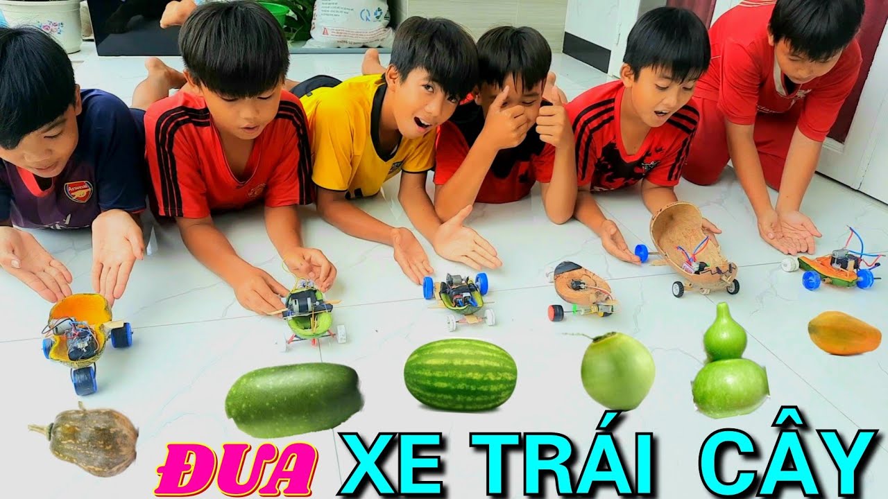 Chế Tạo Xe Đua Có Động Cơ Bằng Trái Cây Đại Chiến  Đua Xe Bằng Trái Cây