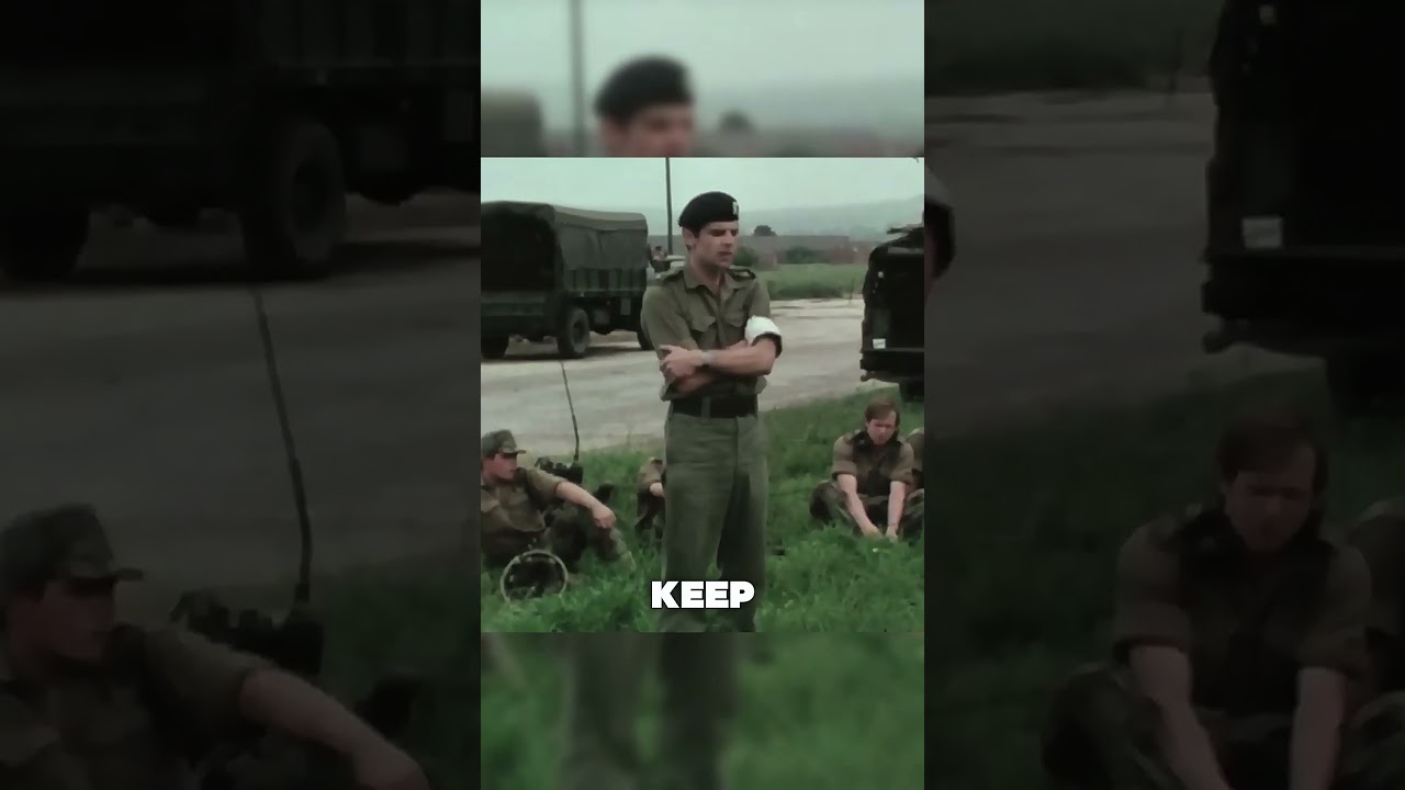Тренировка британских королевских вооруженных сил по подавлению массовых беспорядков, 1975 г.