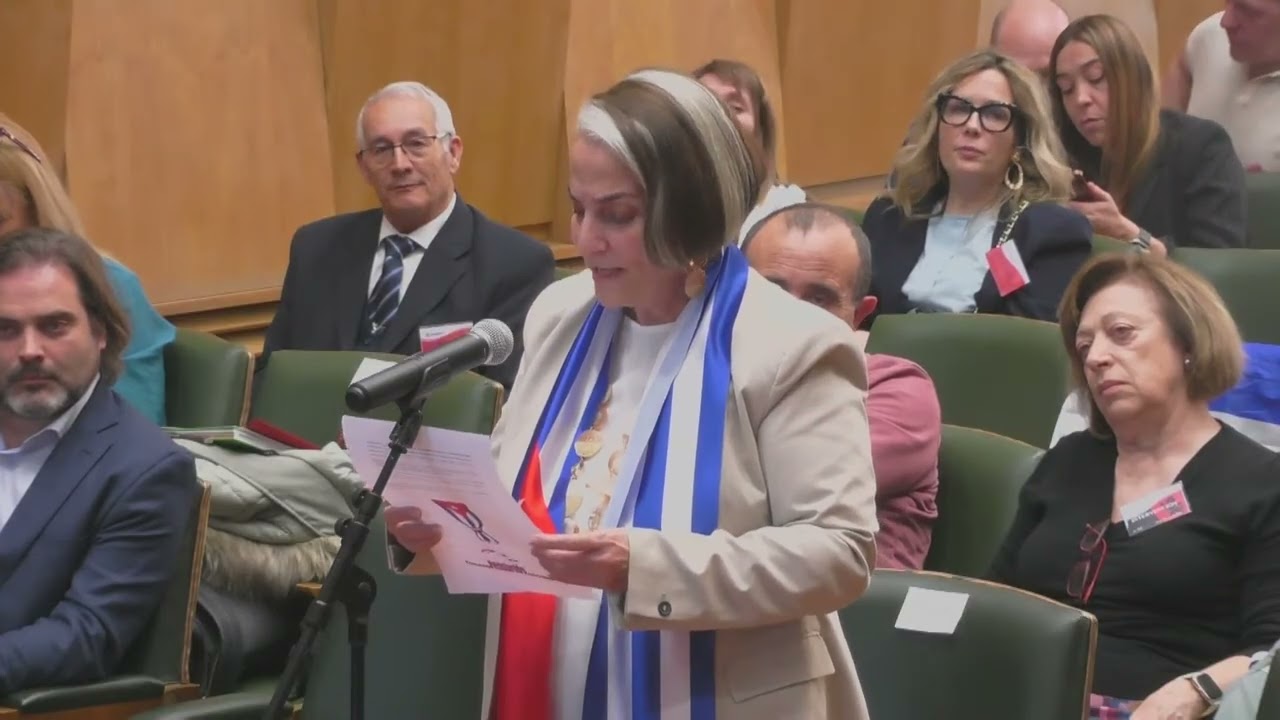 Cubanos Libres de Zaragoza - Mayte Suarez Luaces expone la realidad sobre el supuesto bloqueo a Cuba