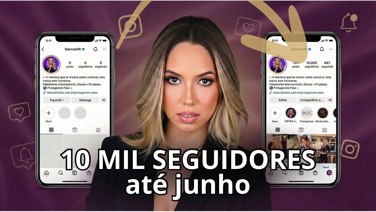 10 mil seguidores até o meio do ano (sem virar refém de trends)