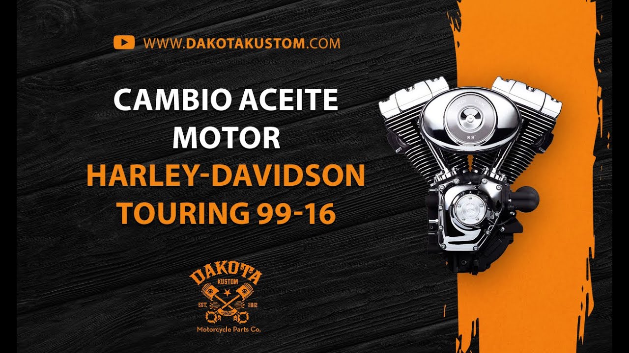 Cambio Aceite Motor Harley Davidson Touring 1999-2016  - Dakota Kustom
