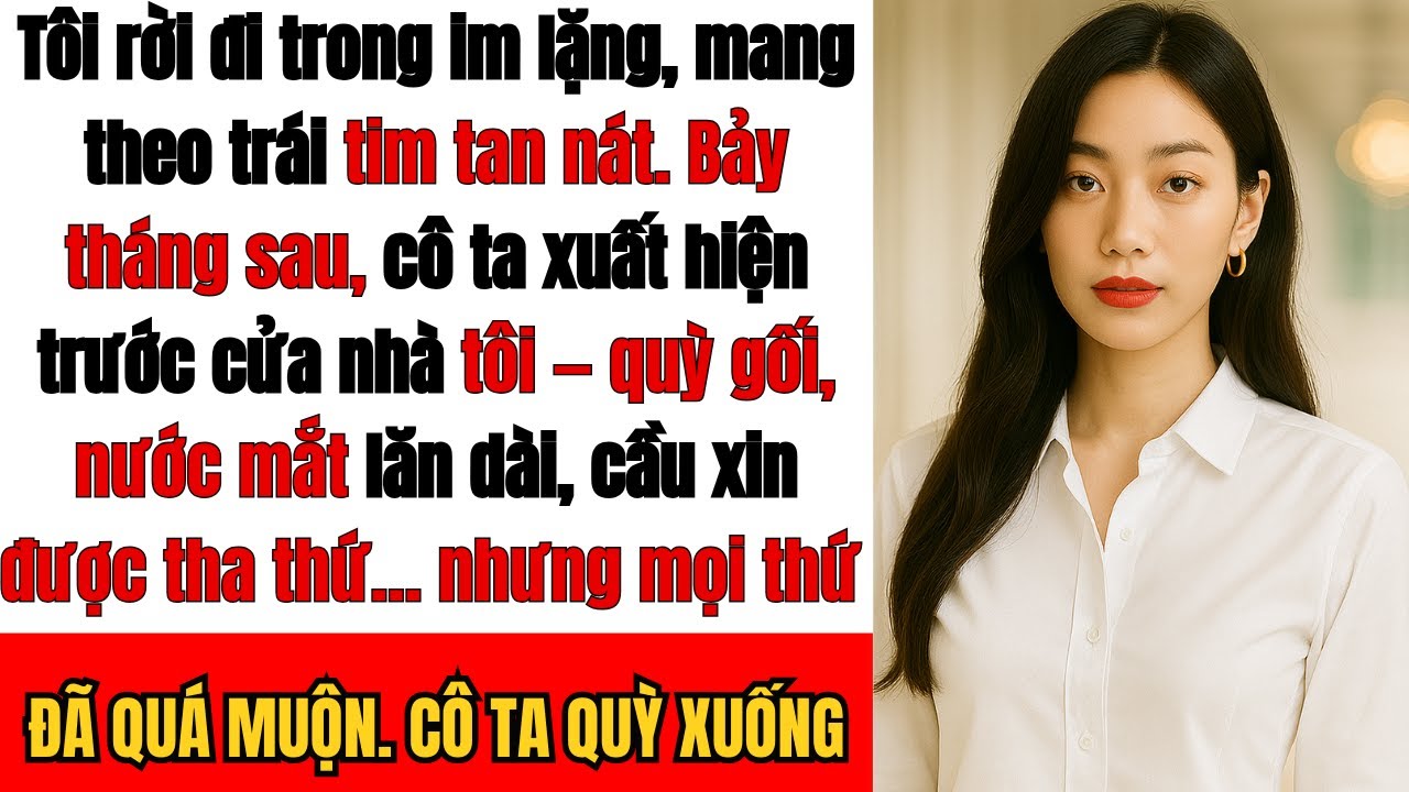 Tôi rời đi không một lời… và 7 tháng sau, cô ta xuất hiện, quỳ xuống trước cửa nhà tôi.”