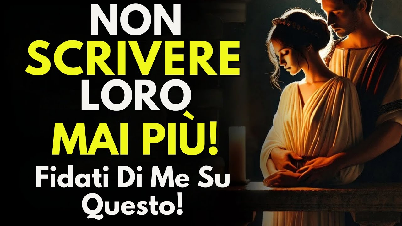 Non Scrivere Loro Mai Più! Fidati Di Me Su Questo! - Filosofia Stoica Oscura