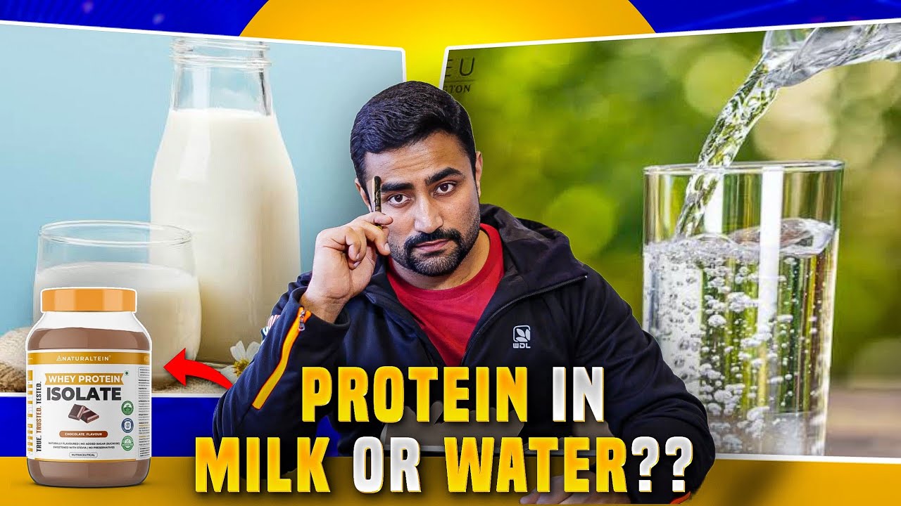 Protein in Milk 🥛or Water - Final Answer ?? @NATURALTEIN