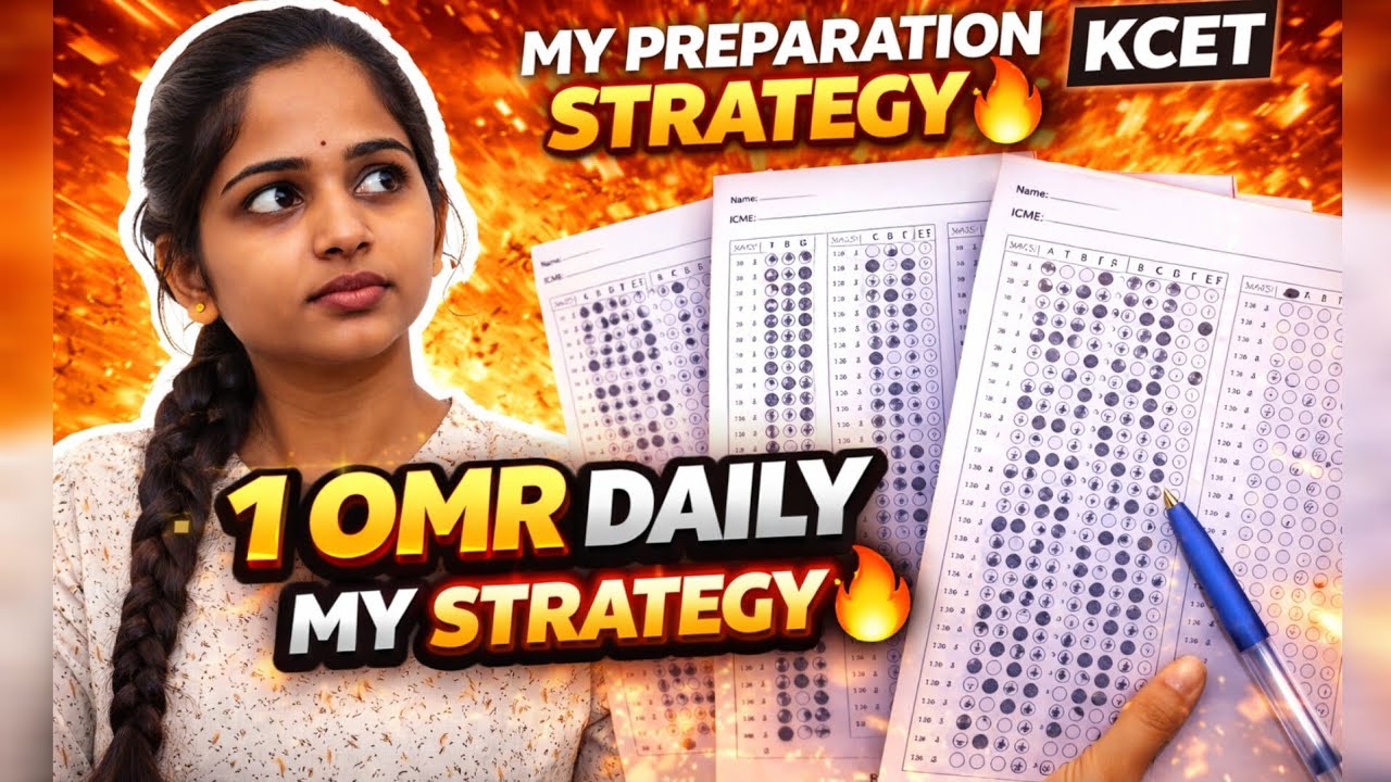 My KCET Strategy 🔥 | 1 OMR Daily Changed Everything