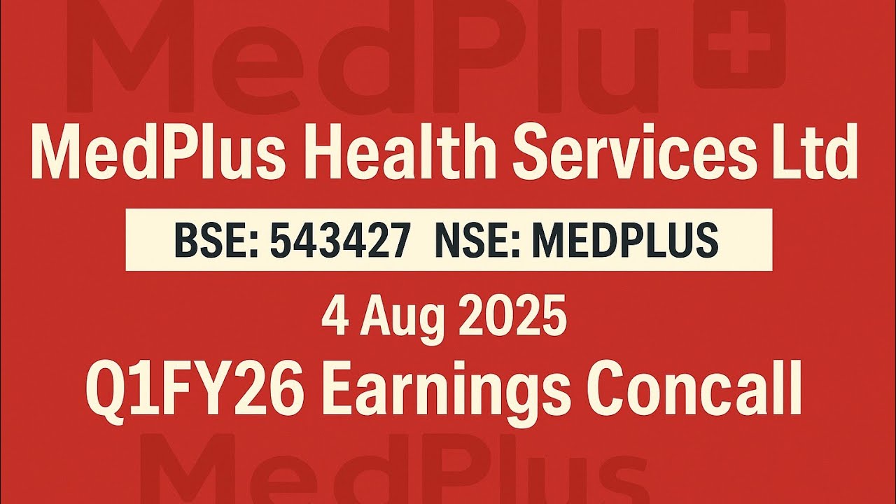Medplus Health Services Q1FY26 Concall | Earnings Conference Call Q1 Results 2026 #Medplus #Concall