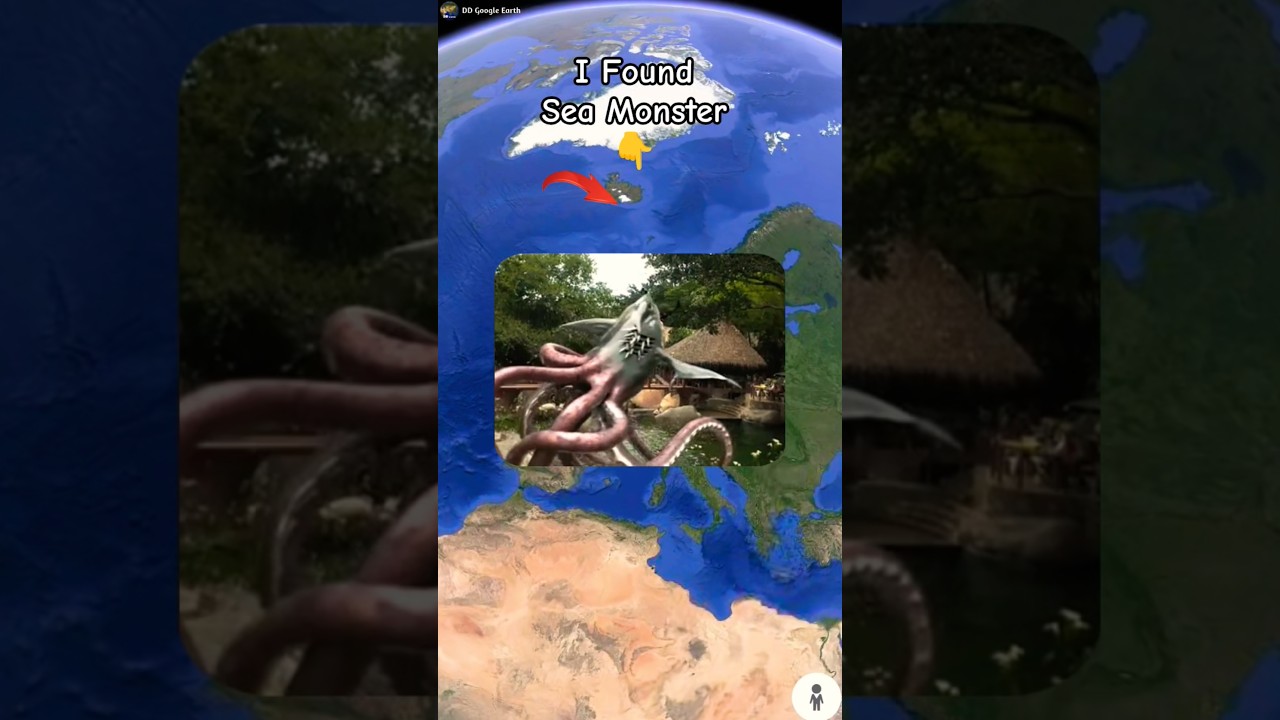 I Found Sea Eater Monster 😱😶&zwj;🌫️ in google maps and google earth #shots #ddgoogleearth