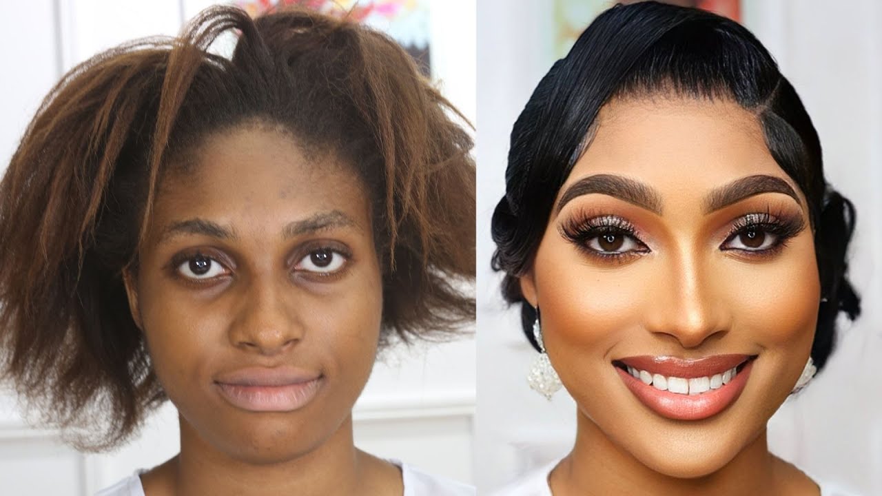 MUST WATCH⬆️ VIRAL 🔥 2 hairstyles in 1⬆️ BRIDAL HAIR AND MAKEUP TRANSFORMATION 😍  LUVME HAIR