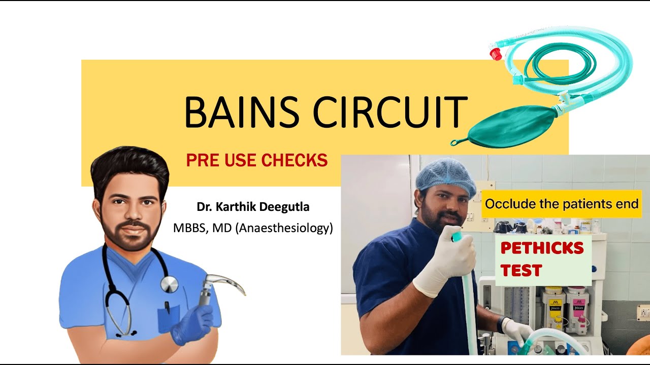 BAINS CIRCUIT & ITS PRE USE CHECKS | OT Clinics by Dr. Karthik Deegutla | Anaesthesia lectures