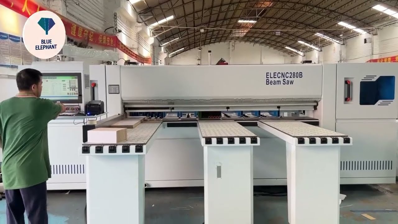 ELECNC280 computer beam saw test video for Nelson