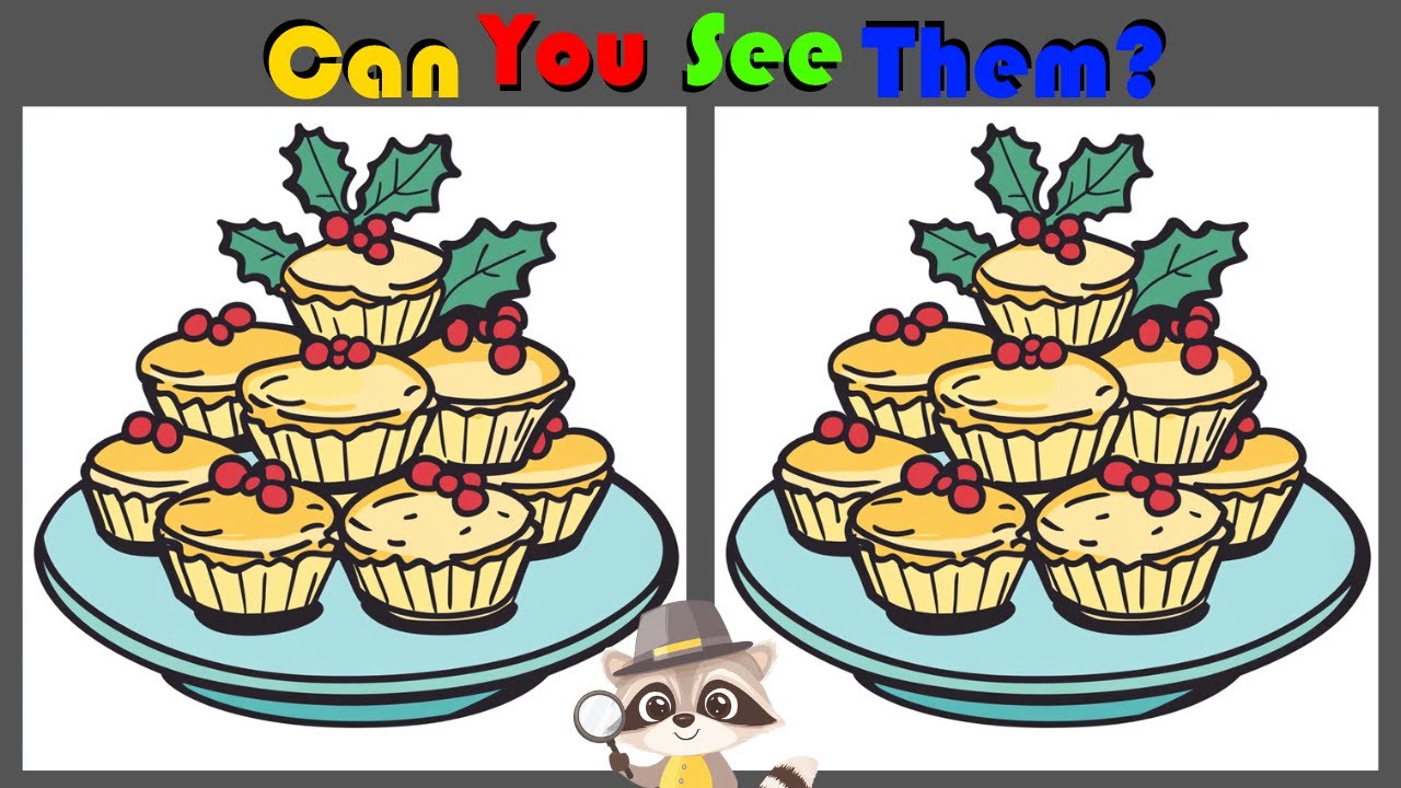 Spot The Difference | Christmas Food Special | Can You Find Them All? #4