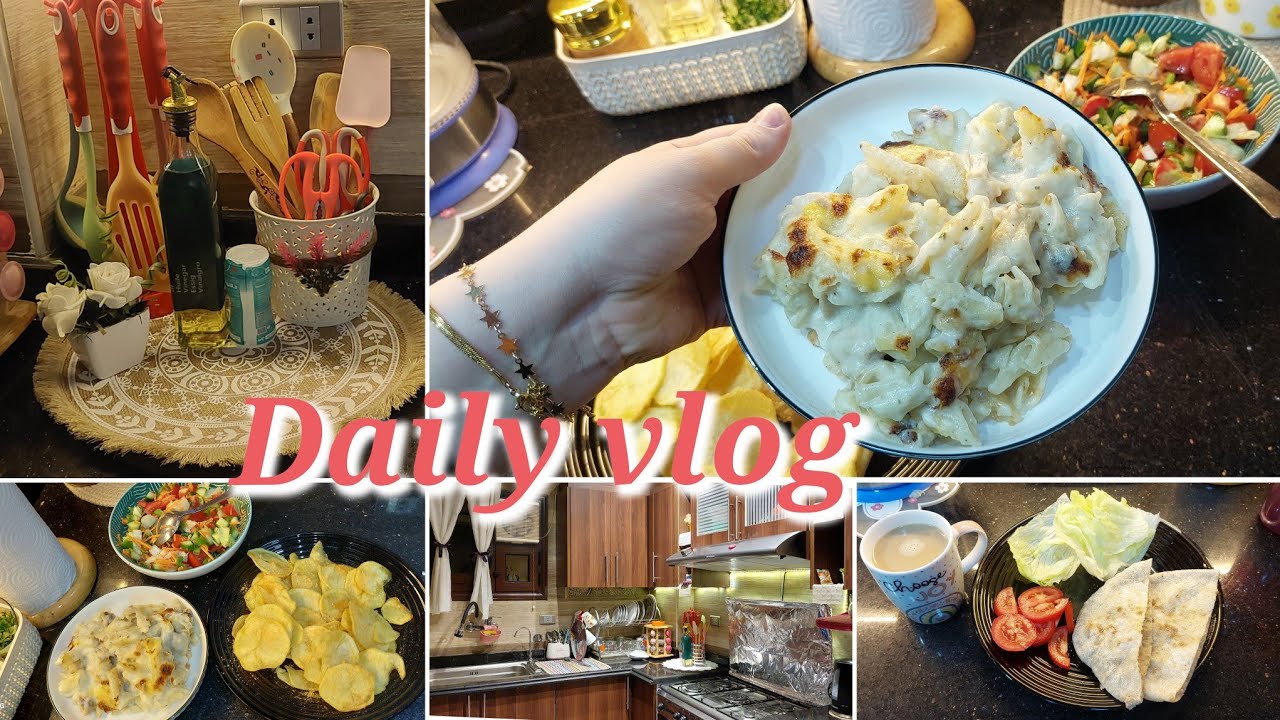 روتين فى المطبخ ❣️تنضيف 🫧ومشتريات 🌸وطبخ🍽