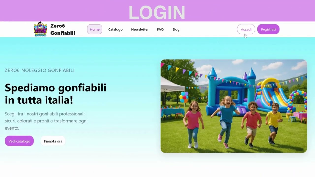 Presentazione Zero6Gonfiabili
