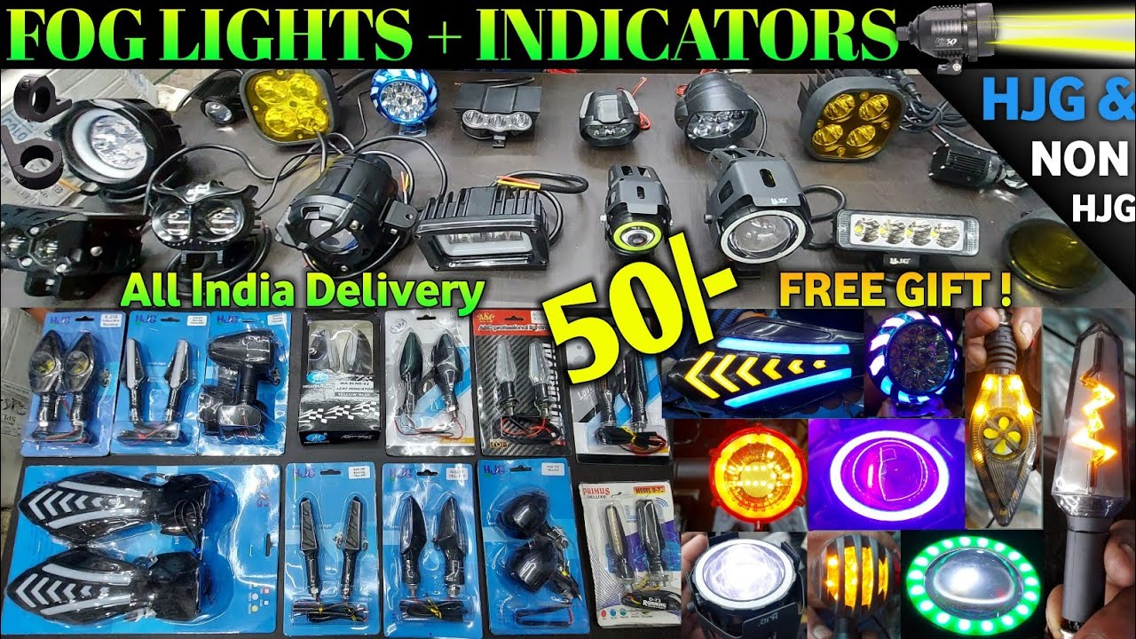 Bike Fog Lights Bike Indicators | HJG & Non HJG | All India Delivery🇮🇳 | 