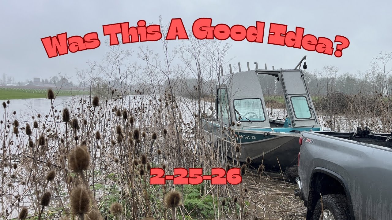 Attempting The Craziest Boat Launch Ever In Floodwaters