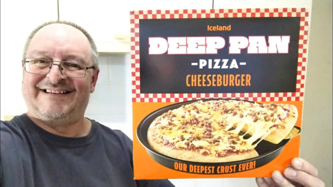 *NEW* Iceland Deep Pan Cheeseburger Pizza ~  Food Review 