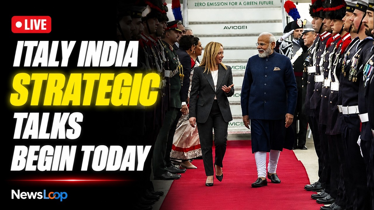 🔴 LIVE | Giorgia Meloni welcomes Narendra Modi during Rome diplomatic meeting