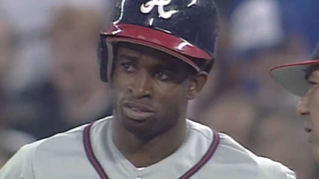 1992WS Gm5: Deion's RBI single gives Braves the lead