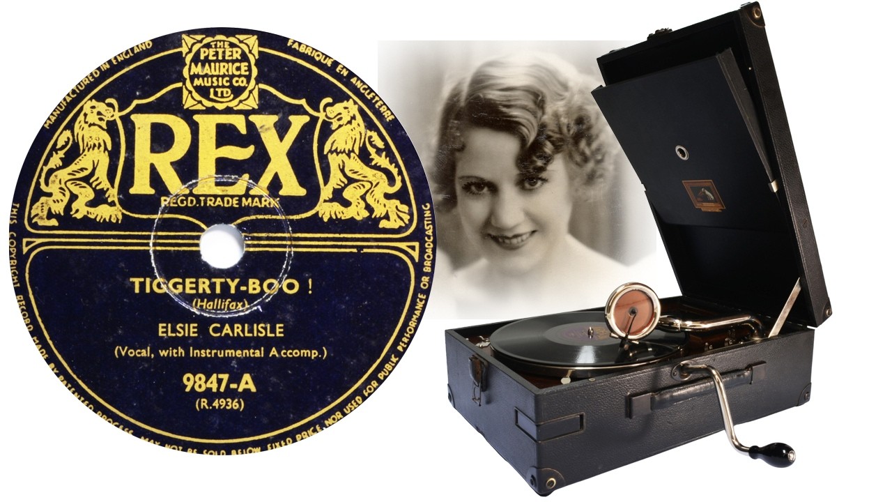 Elsie Carlisle - Tiggerty Boo - 1920s Nostalgia on an HMV 101