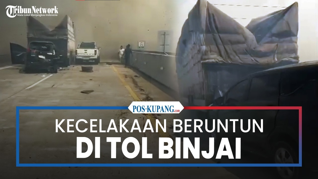 Asap Kebakaran Lahan Picu Kecelakaan Beruntun di Tol Binjai