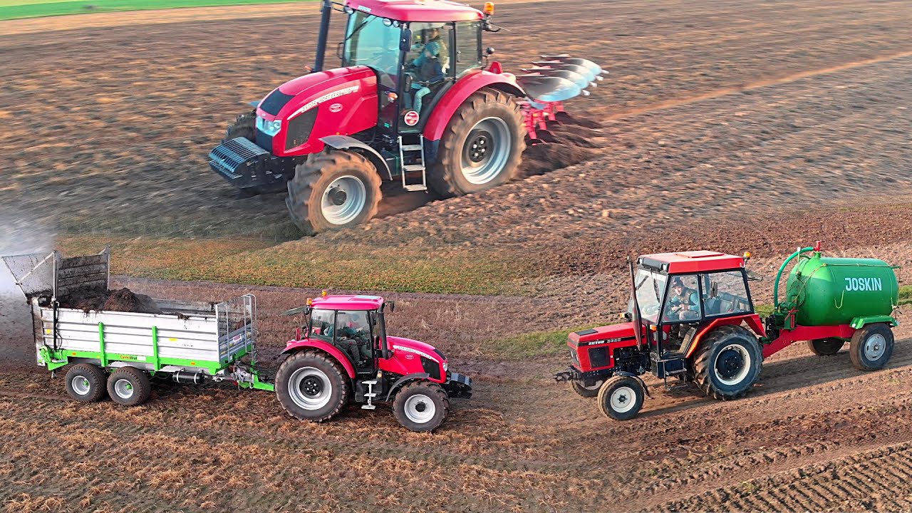 Jesień 2019☆Obornik, gnojowica,orka☆[Manure,Slurry, Plowing]☆ZetorForterra110&Zetor3320/DJI MavicAir