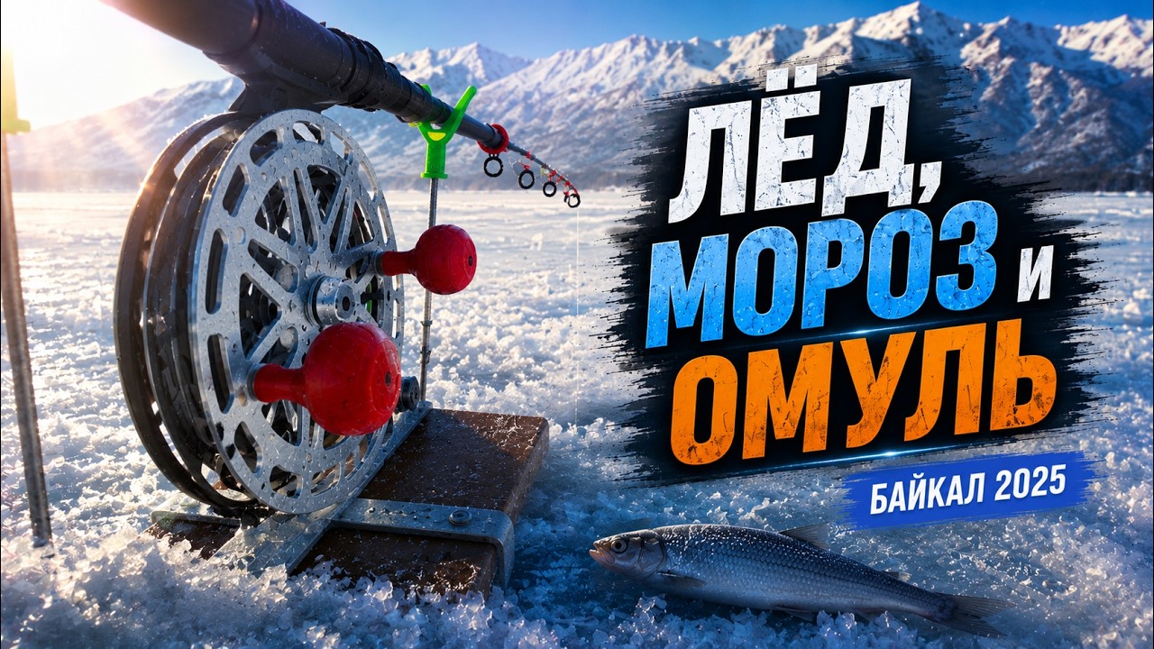 Зимняя рыбалка на омуля. Байкал 2025 г.