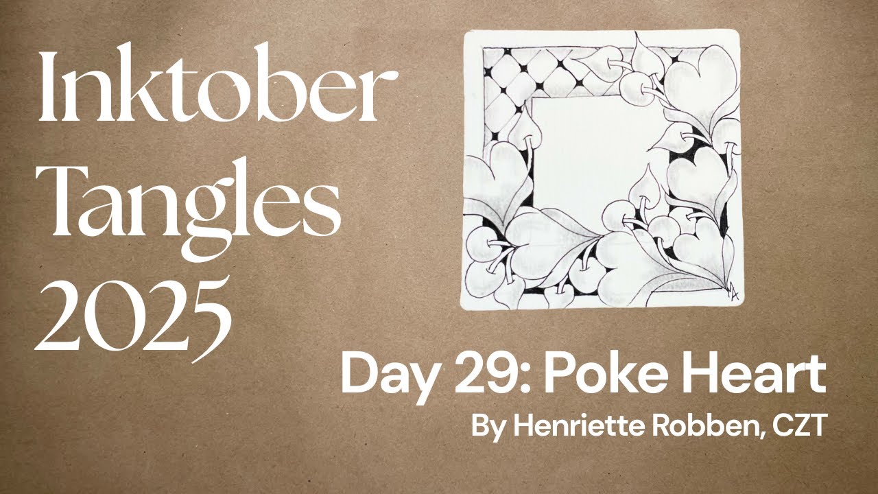 Inktober Tangles - День 29 - Сердце-поке