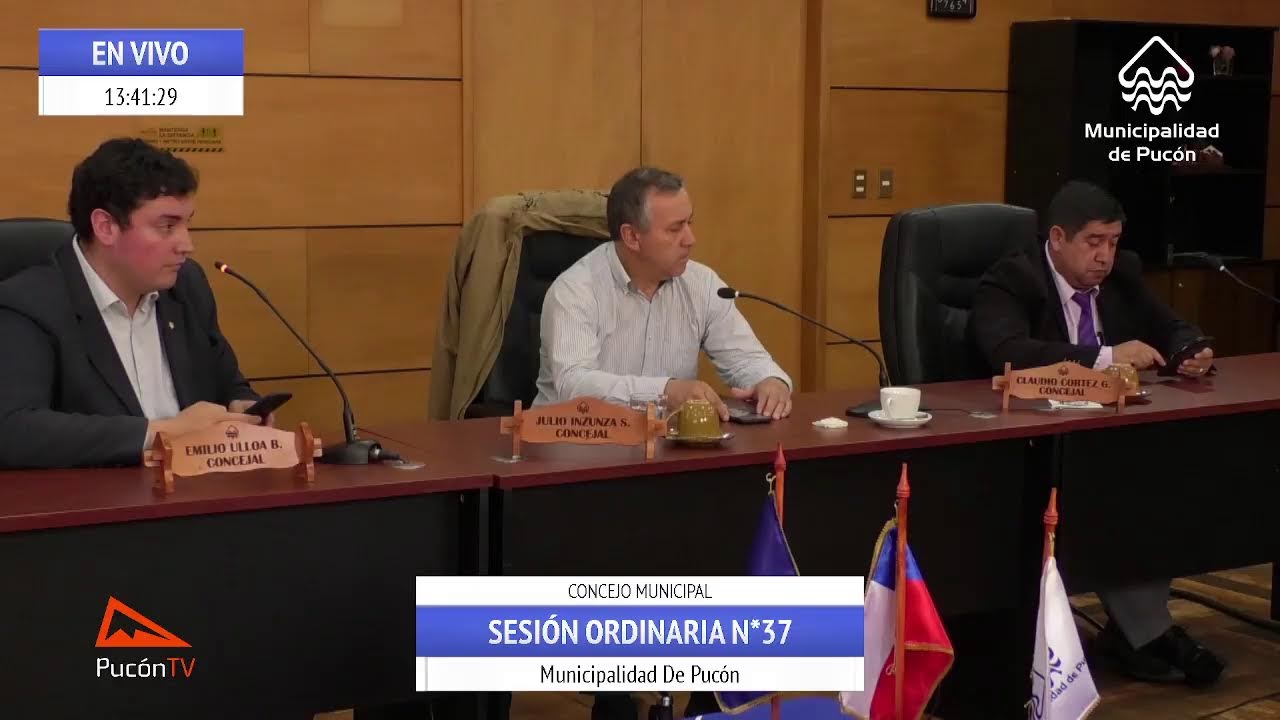 CONCEJO MUNICIPAL DE PUCÓN SESIÓN ORDINARIA N°37 (09-12-2025)