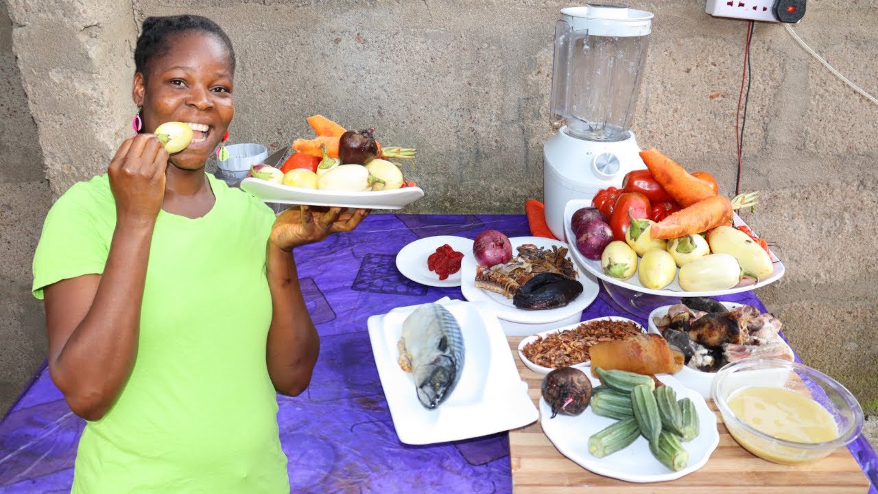 Cooking The Most Delicious & Appetizing, African Native Light Soup Recipe!! #cooking #soup #trendig