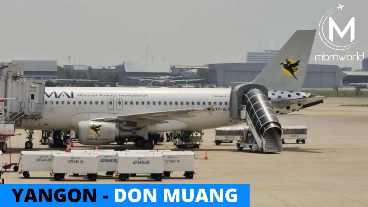Myanmar Airways International Business Class Flight Experience: 8M360 Yangon to Bangkok DMK