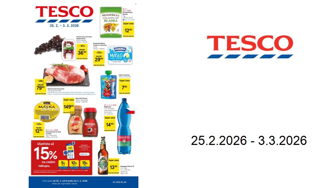 Let&aacute;k TESCO - 25.2.2026 - 3.3.2026