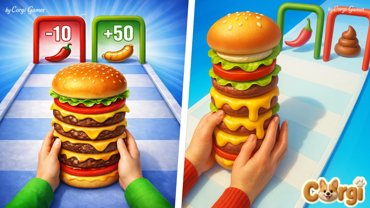 Sandwich Master VS Burger Master - Max Levels Unlocking SpeedRun Gameplay 