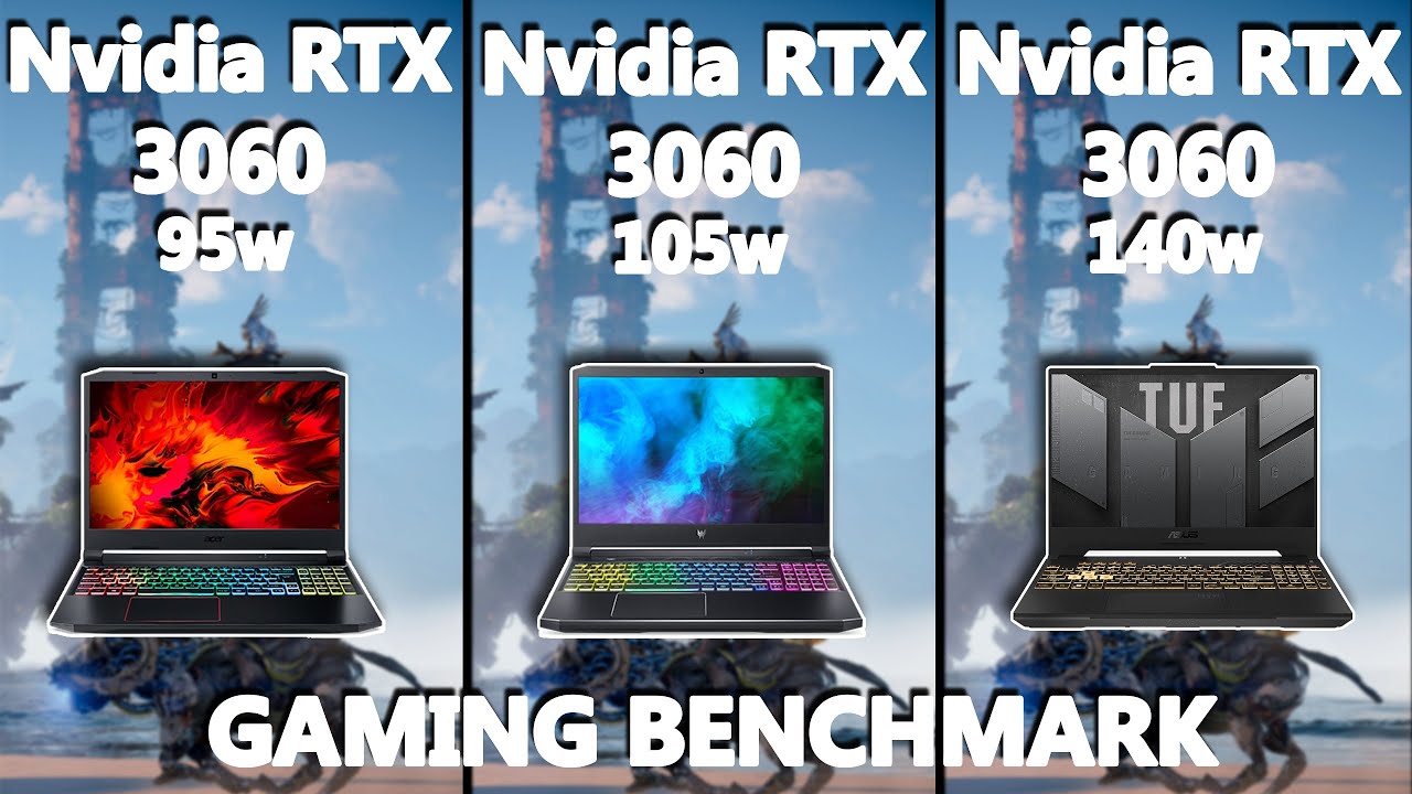 Nvidia RTX 3060 (95w vs 105w vs 140w) Gaming Benchmark Test | #asus vs #acer | @StealthGamerSG