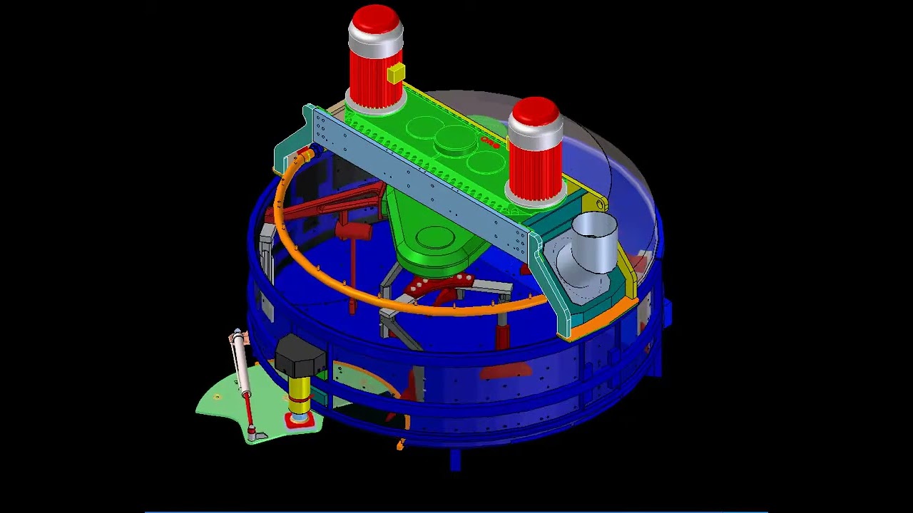 Planetary concrete mixer SICOMA  Principle of operation