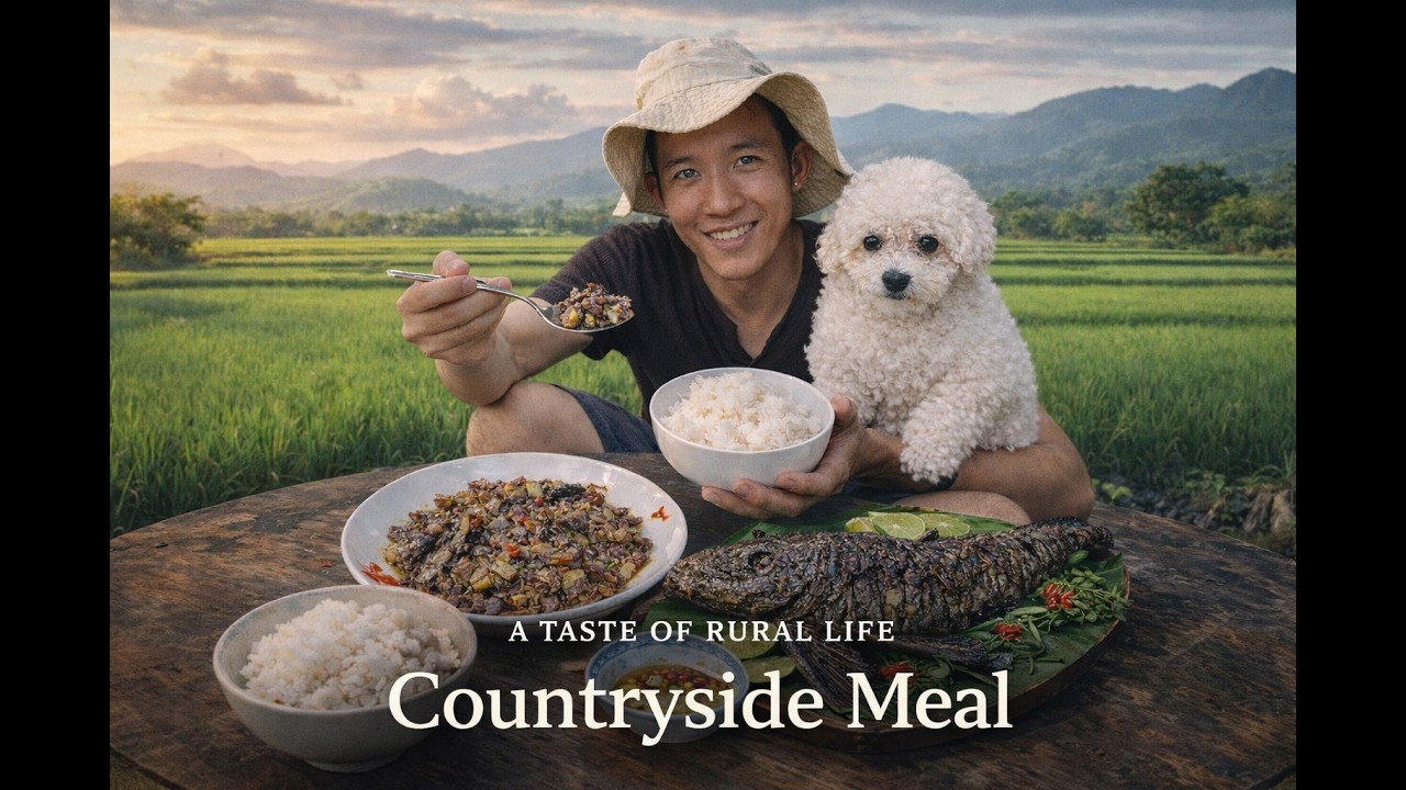 Simple vietnamese countryside meal/peaceful villaga life#vietnamesefood#rurallife#countrysidecooking