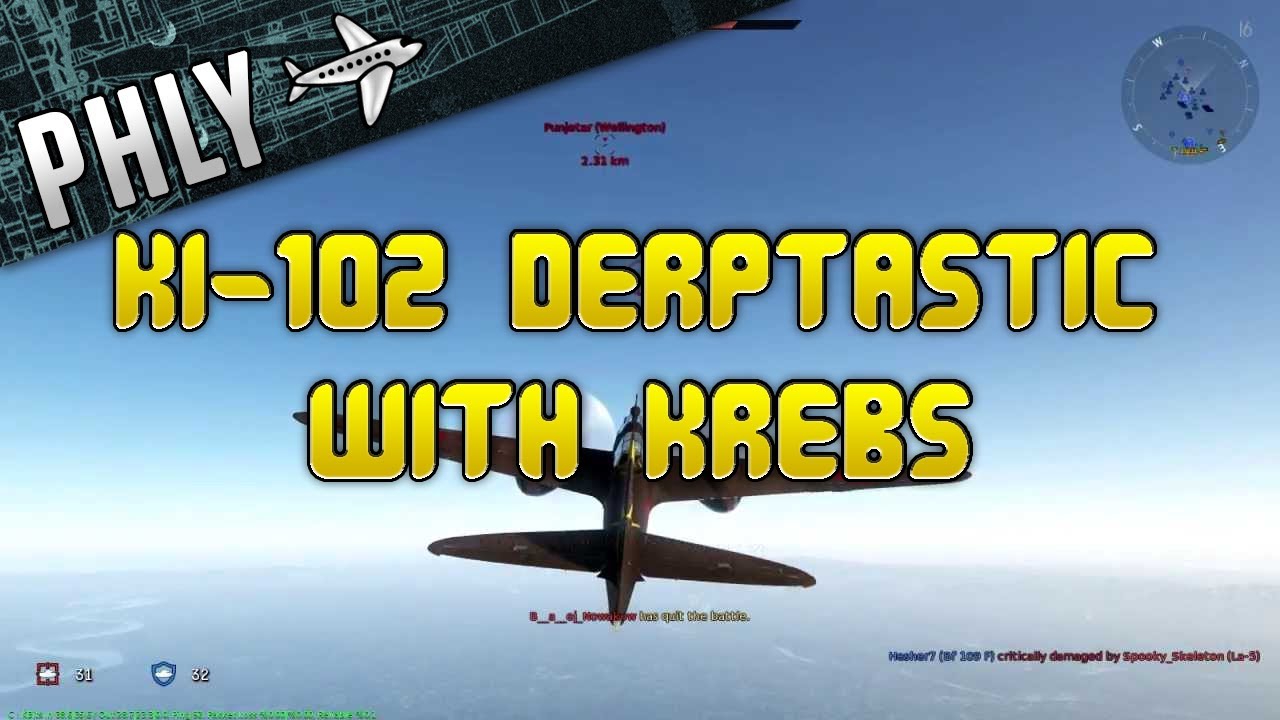 War Thunder Gameplay-KI-102 Otsu Japanese Heavy Fighter- With Krebscoho!- His Ass Is Brass