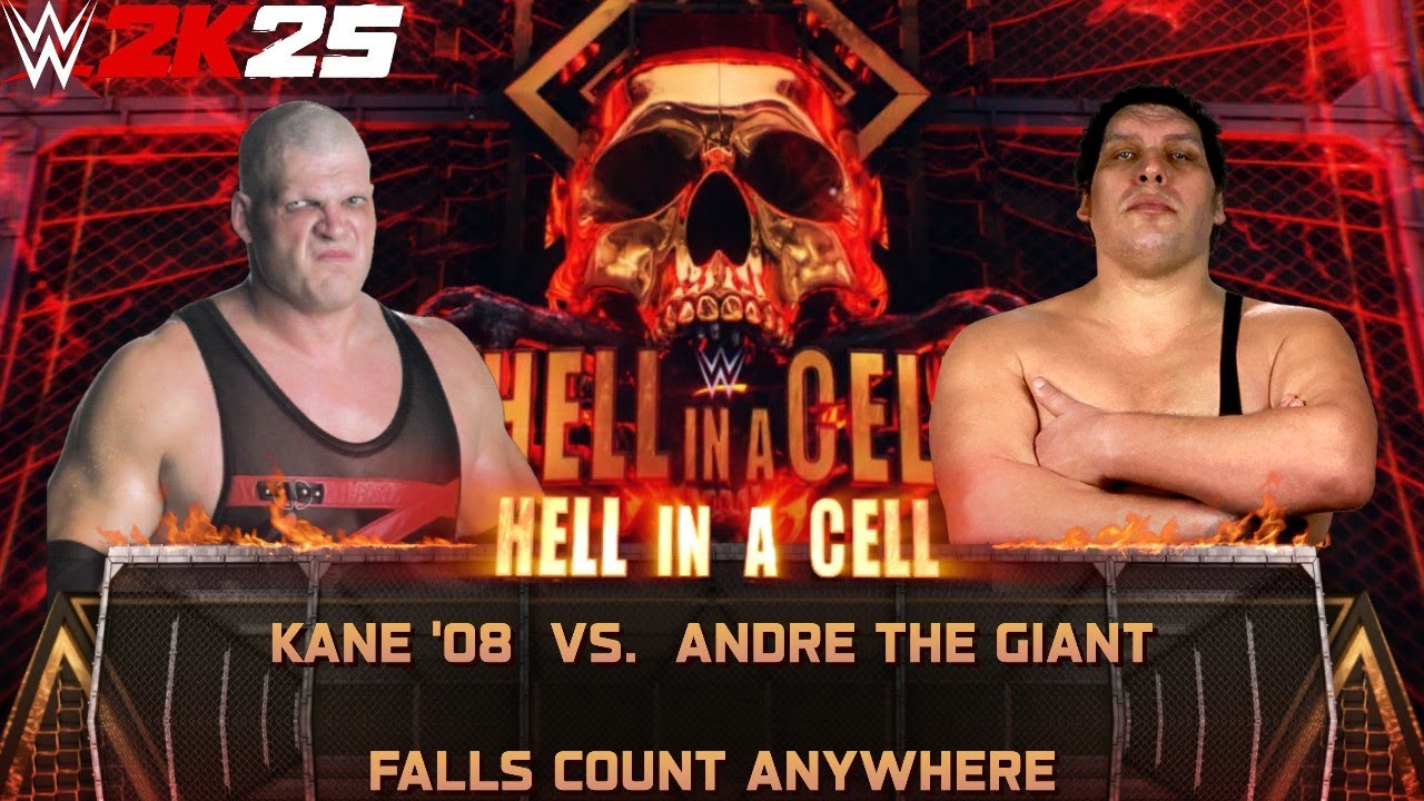 Full Match - Kane '03 vs Andre The Giant: Falls Count Anywhere Match at Hell In A Cell | WWE 2k25 