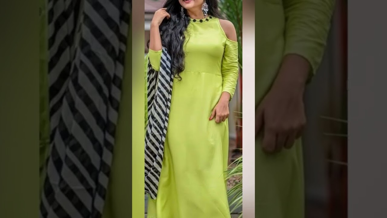 Top 5 plain suit with printed dupatta ideas|