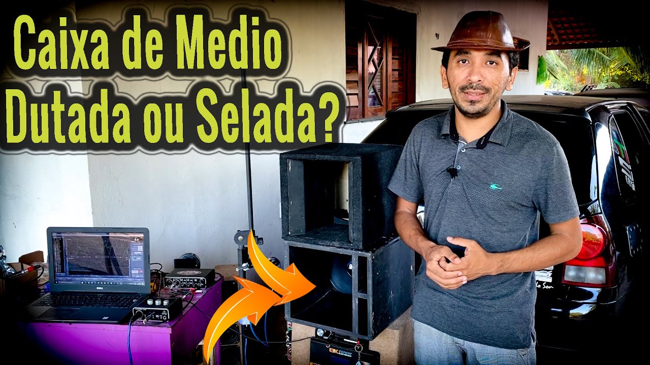 Comparação caixa de médio dutada vs Selada / Chikim som
