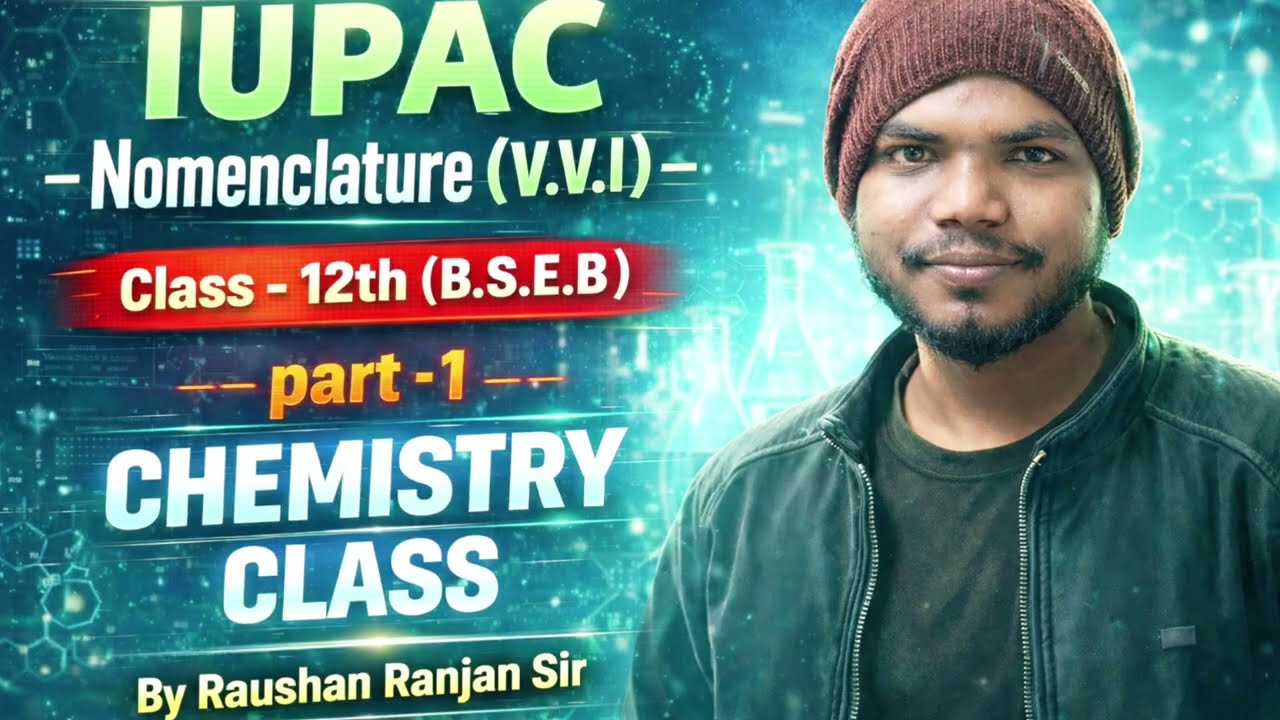 Class 12th Organic Chemistry IUPAC Nomenclature lecture 1l By :- Raushan ranjan | BSEB & CBSE 2026