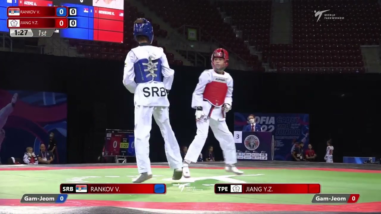 318 R16 Girls ‐51kg SRB RANKOV Vanja TPE JIANG Yun‐zhen