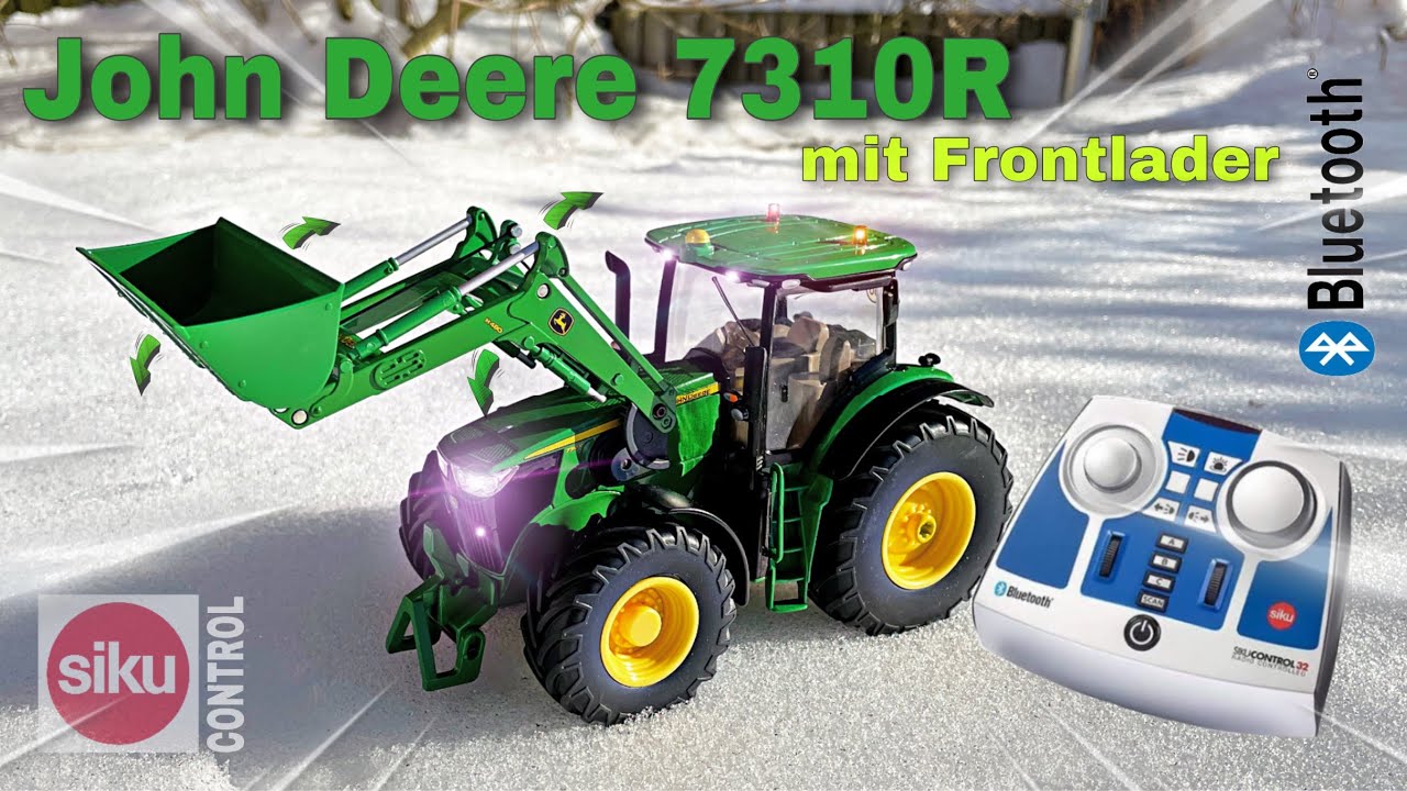SIKU CONTROL JOHN DEERE 7310R ТРАКТОР С ФРОНТАЛЬНЫМ ПОГРУЗЧИКОМ | BLUETOOTH | ПОЛНЫЙ ОБЗОР | 1:32...
