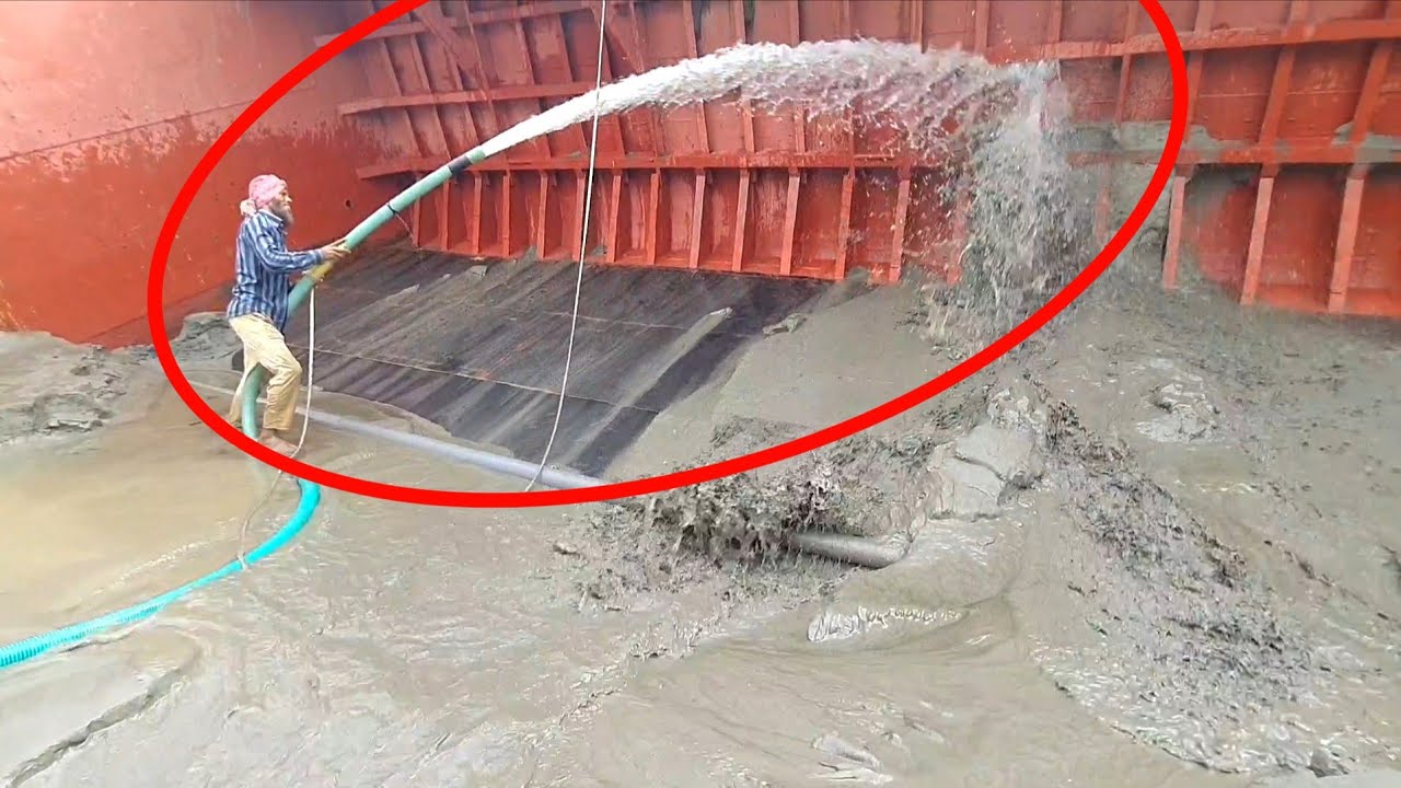 Unloading sand form ship barge unloading video unload sand from big barge ship 217(29 JUNE 2025)
