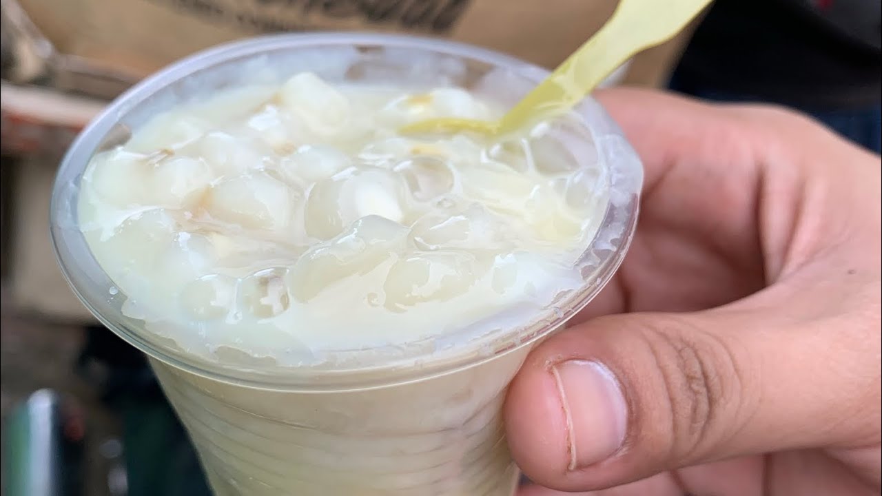 BINATOG (Boiled Corn with condense milk and grated fresh coconut)