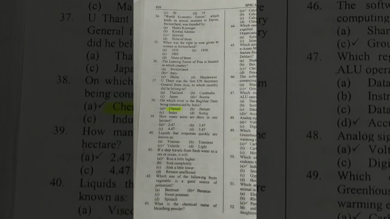 SPSC Past Papers (Assistant BPS-16). Important for SST BPS-16, Headmaster and different papers.