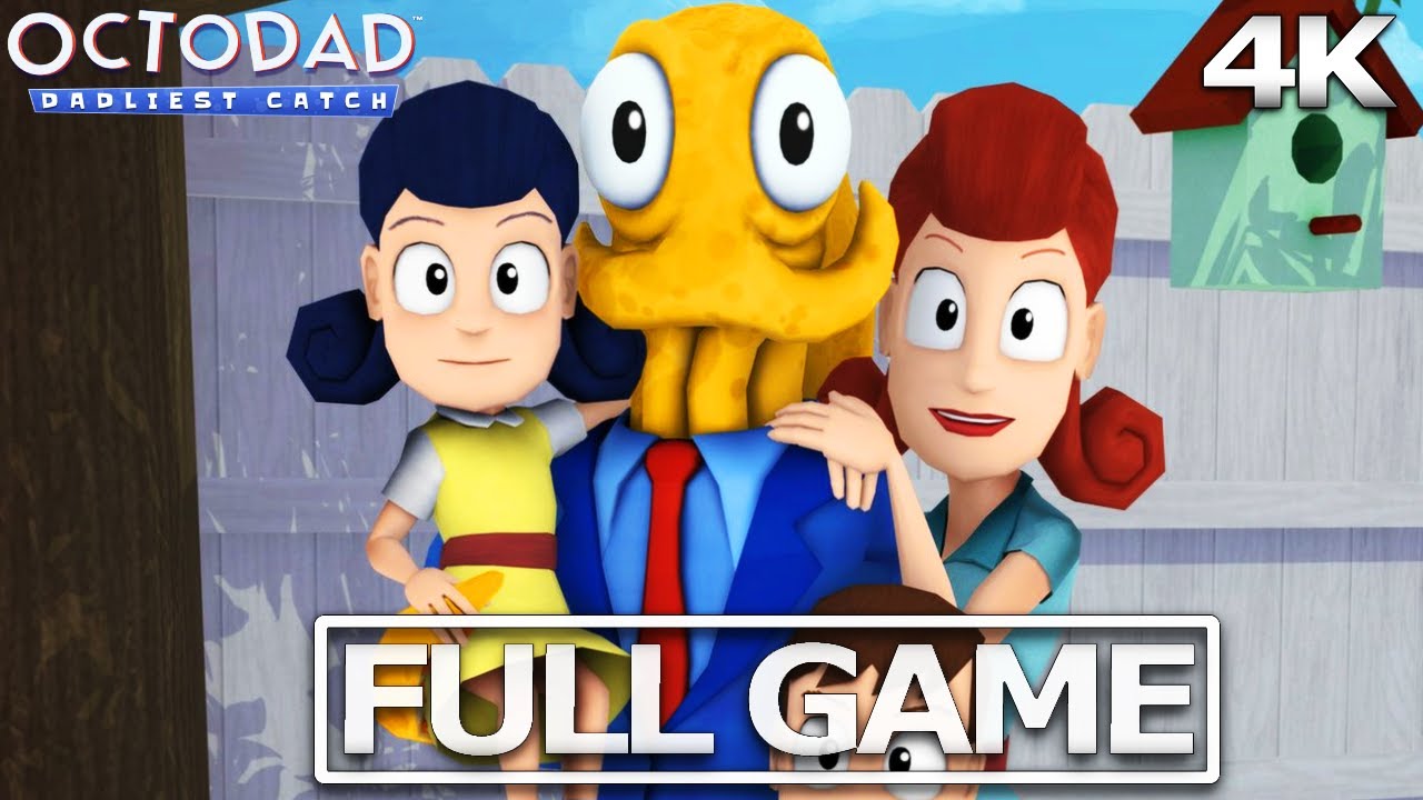OCTODAD: DADLIEST CATCH Full Gameplay Walkthrough / No Commentary【FULL GAME】4K 60FPS Ultra HD