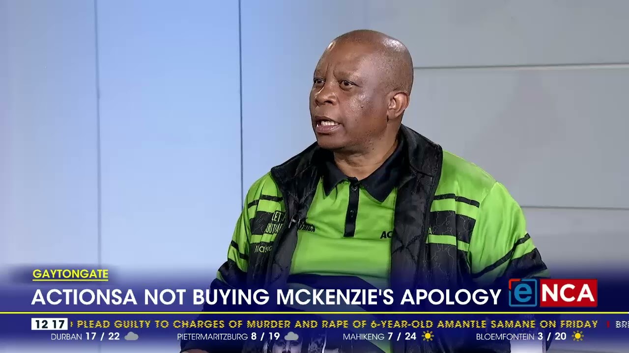 ActionSA not buying McKenzie's apology